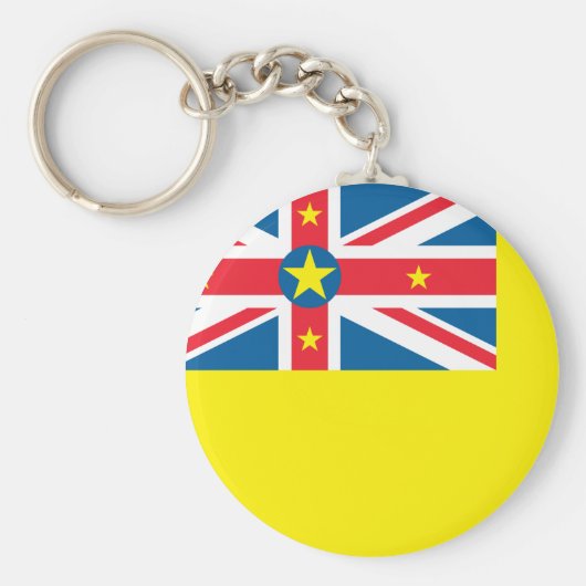 Niue Flag Sleutelhanger (Voorkant)