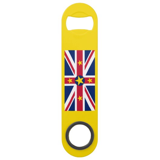 Niue Flag Speed Flessenopener (Voorkant)