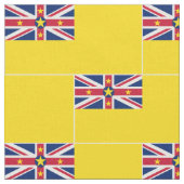 Niue Flag Stof (Close Up)