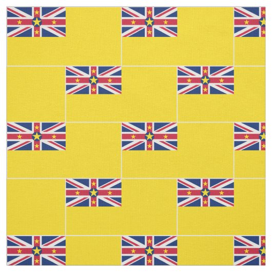 Niue Flag Stof (Swatch)