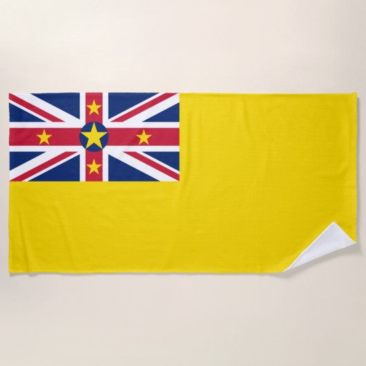 Niue Flag Strandlaken (Voorkant)