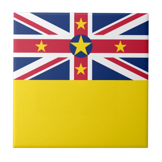 Niue Flag Tegeltje (Voorkant)