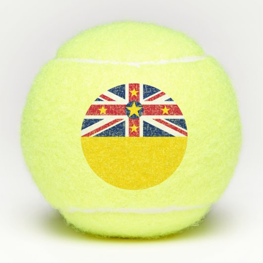 Niue Flag Tennisballen (Voorkant)