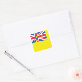 Niue Flag Vierkante Sticker (Envelop)