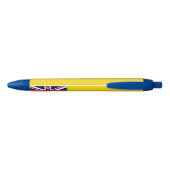 Niue-vlag Blauwe Inkt Pen (Achterkant)