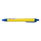 Niue-vlag Blauwe Inkt Pen (Bodem)