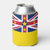 Niue-vlag Blikjeskoeler (Blikje Voorkant)