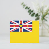 Niue-vlag Briefkaart (Staand voorkant)