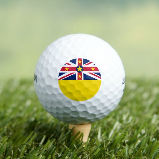 Niue-vlag Golfballen (Insitu Shirt)