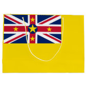 Niue-vlag Groot Cadeauzakje (Achterkant)