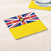 Niue-vlag Kartonnen Onderzetters (Schuin)