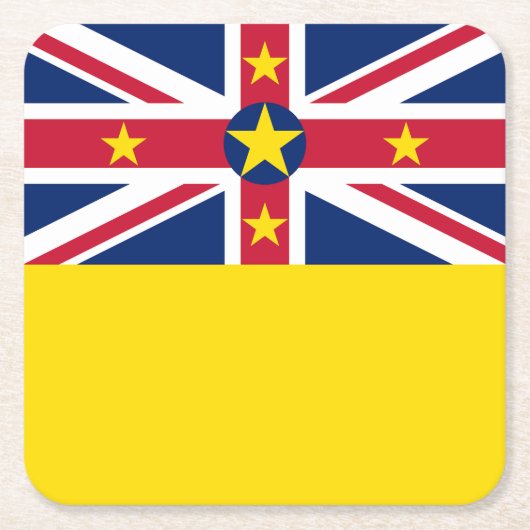 Niue-vlag Kartonnen Onderzetters (Voorkant)