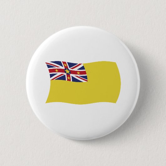 Niue Vlag Knop Ronde Button 5,7 Cm (Voorkant)