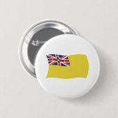 Niue Vlag Knop Ronde Button 5,7 Cm (Voorkant /achterkant)