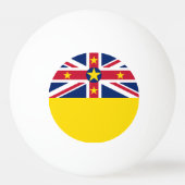 Niue-vlag Pingpongbal (Achterkant)