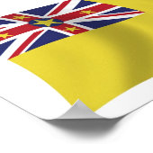 Niue Vlag Poster Print (Hoek)