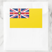 Niue-vlag Rechthoekige Sticker (Tas)