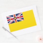 Niue-vlag Rechthoekige Sticker (Envelop)