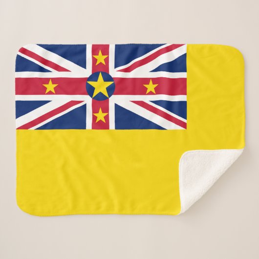 Niue-vlag Sherpa Deken (Voorkant (horizontaal))