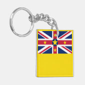 Niue-vlag Sleutelhanger (Voorkant Links)