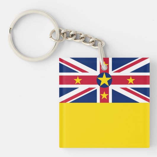 Niue-vlag Sleutelhanger (Voorkant)