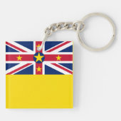 Niue-vlag Sleutelhanger (Achterkant)