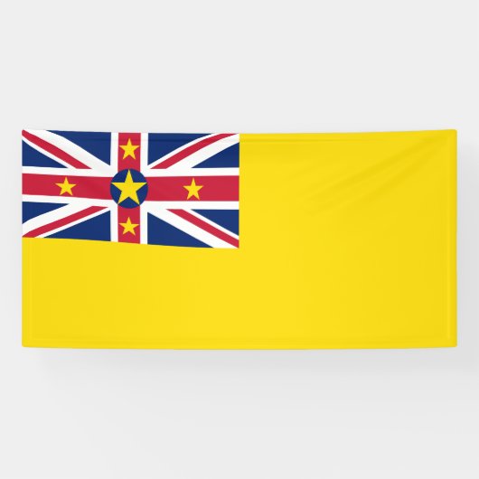 Niue-vlag Spandoek (Horizontaal)