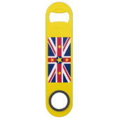 Niue-vlag Speed Flessenopener (Achterkant)