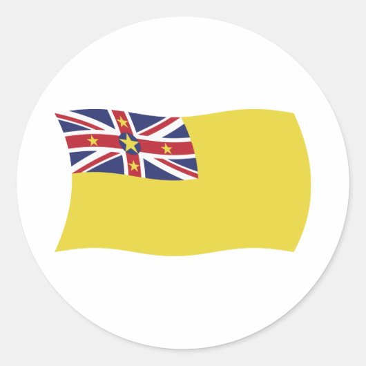 Niue Vlag Sticker (Voorkant)
