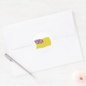 Niue Vlag Sticker (Envelop)