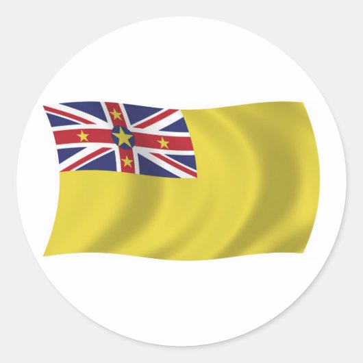 Niue Vlag Sticker (Voorkant)