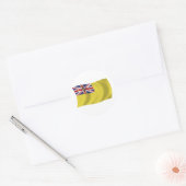 Niue Vlag Sticker (Envelop)