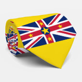 Niue-vlag Stropdas (Opgerold)