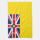 Niue-vlag Theedoek (Verticaal)