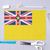 Niue-vlag Tissuepapier (Craft)