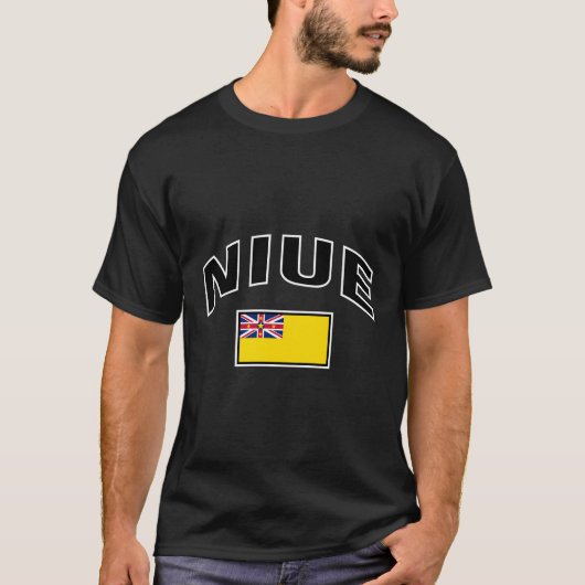 Niue Vlag Trots Niuean T-shirt (Voorkant)