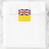 Niue-vlag Vierkante Sticker (Tas)