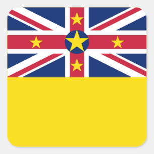 Niue-vlag Vierkante Sticker