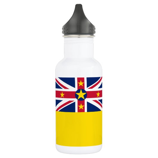Niue-vlag Waterfles (Links)