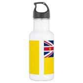 Niue-vlag Waterfles (Achterkant)