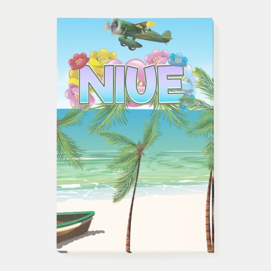Niue Zuid-Pacific reisposter Post-it® Notes (Voorkant)