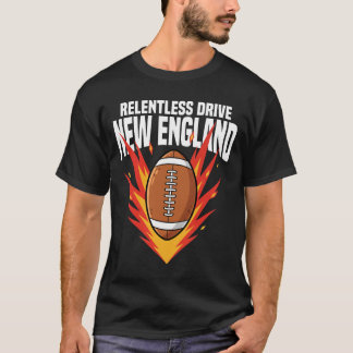 NIUEW ENGELAND ONVERMOEIBARE DRIVE - AMERICAN VOET T-SHIRT