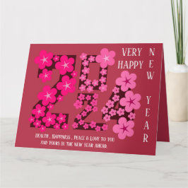 NIUWE JAAR GROET VAN ZUSTER 2024 KAART