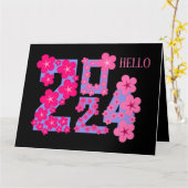 NIUWEJAARSWENS VAN ZUSTER 2024 KAART (Gele Bloem)