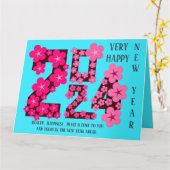 NIUWEJAARSWENS VAN ZUSTER 2024 KAART (Gele Bloem)