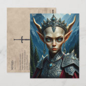 Nivalis Mountain Elf Queen - Verzamelaarsansichtka Briefkaart (Voorkant / Achterkant)