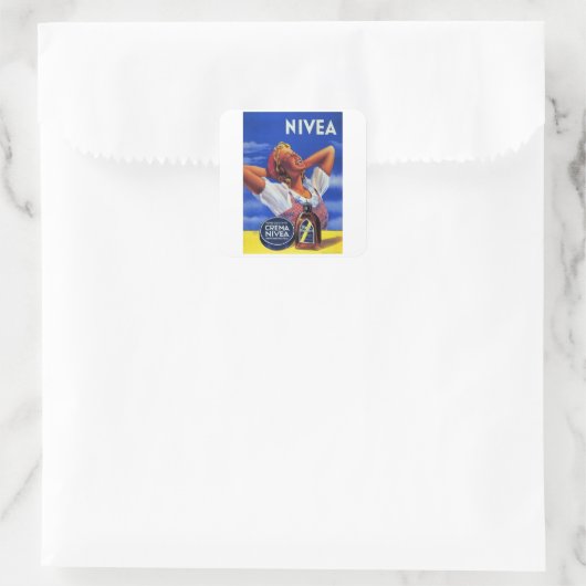 Nivea - Crema Vierkante Sticker (Tas)