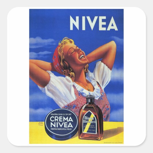Nivea - Crema Vierkante Sticker (Voorkant)