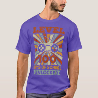 Niveau 100 dagen  100e dag leraar 100 dagen t-shirt