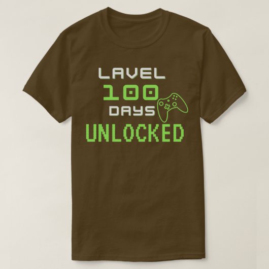 Niveau 100 dagen geopend 8 t-shirt (Design voorkant)